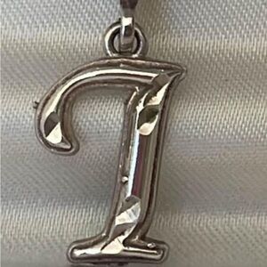 Sterling Silver Necklace With “T” Pendant